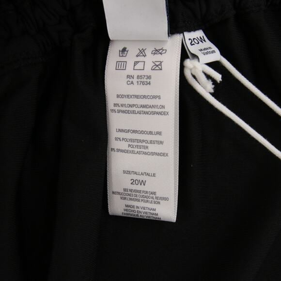 Beach House Swim Shorts Black Ruched Adjustable Side Tie Up UPF Modest 20W NWT - Picture 11 of 15